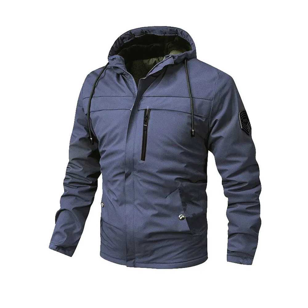 Spring Fall New Arrival Mens Jacket Windproof Zipper Casual High Quality Hooded Baseball Jacket Outdoor Sports Jacket XJ250621