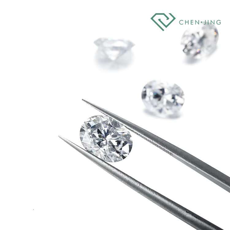 China Cheap Price 0.1-2ct IGI HPHT Oval Cut Diamond Fancy Shape Customized Lab Loose Diamond Oval Shape CVD Lab Grown Diamond