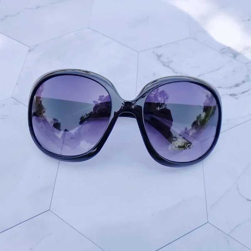 New Fashion Polarized Sunglasses Women Brand Designer Vintage Extra Large Oval Sun Glasses Female Luxury Glasses UV400 Eyewear W250621