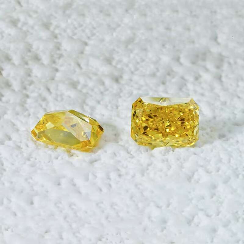 Yellow Radiant Cut 0.5carat- 2.5carat Lab Grown Diamond HPHT CVD Diamond Fancy Yellow Color VVS VS 3EX LooseDiamond IGI GIA