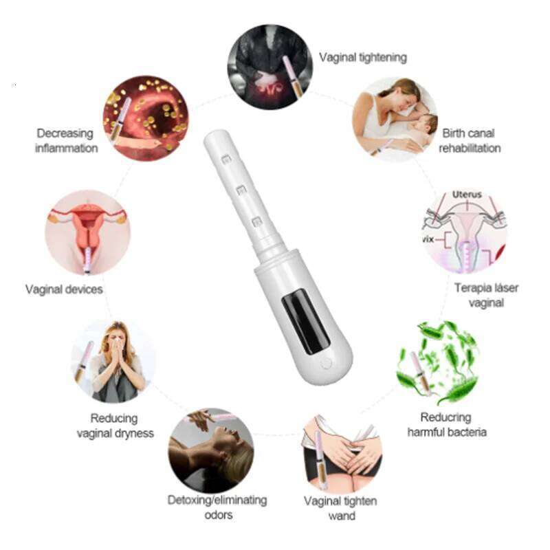 Female Women Gynecological Vaginitis Treatment Red Blue Led Lamp Therapy Device Infrared Light Clean Harmful Substance