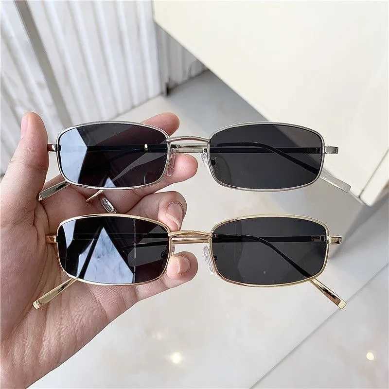 New Mens Oval Small Metal Sunglasses Fashion Women Outdoor Street Photo Sun Glasses Sunshading UV Protection Eyewear W250621
