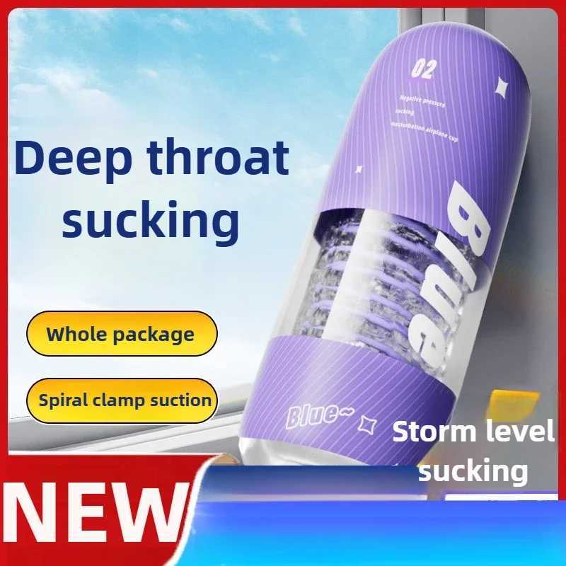 3D Textured 360 Rotating Suction Male Masturbator Aircraft Design Adult Sex Toy for Men Stimulation Enhancer Penis Exercise Tool W250621
