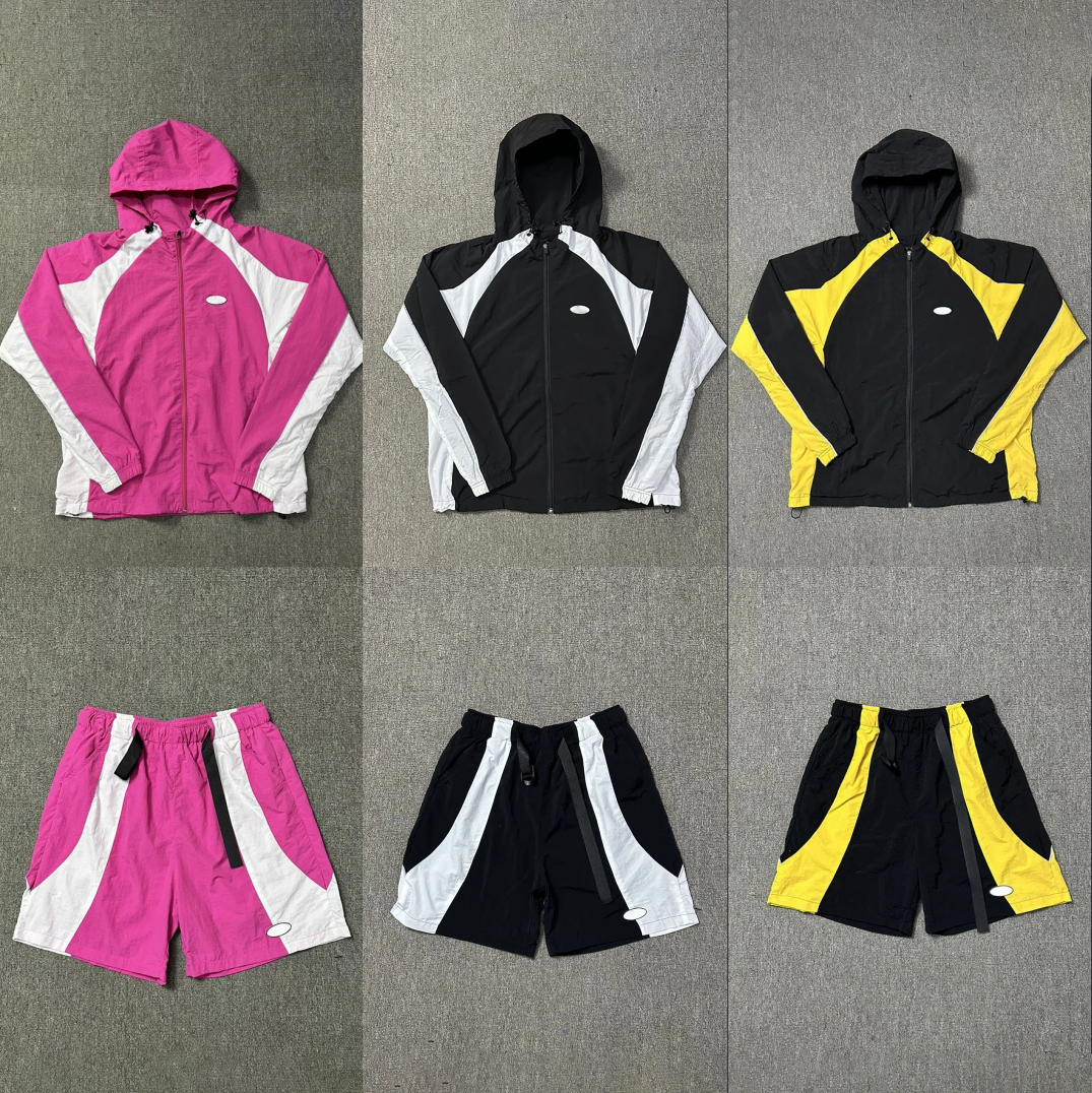 Designer Mens Patchwork Coat Short Pants High Street Vintage Windproof Quick-drying Breathable Puffer Jacket Shorts