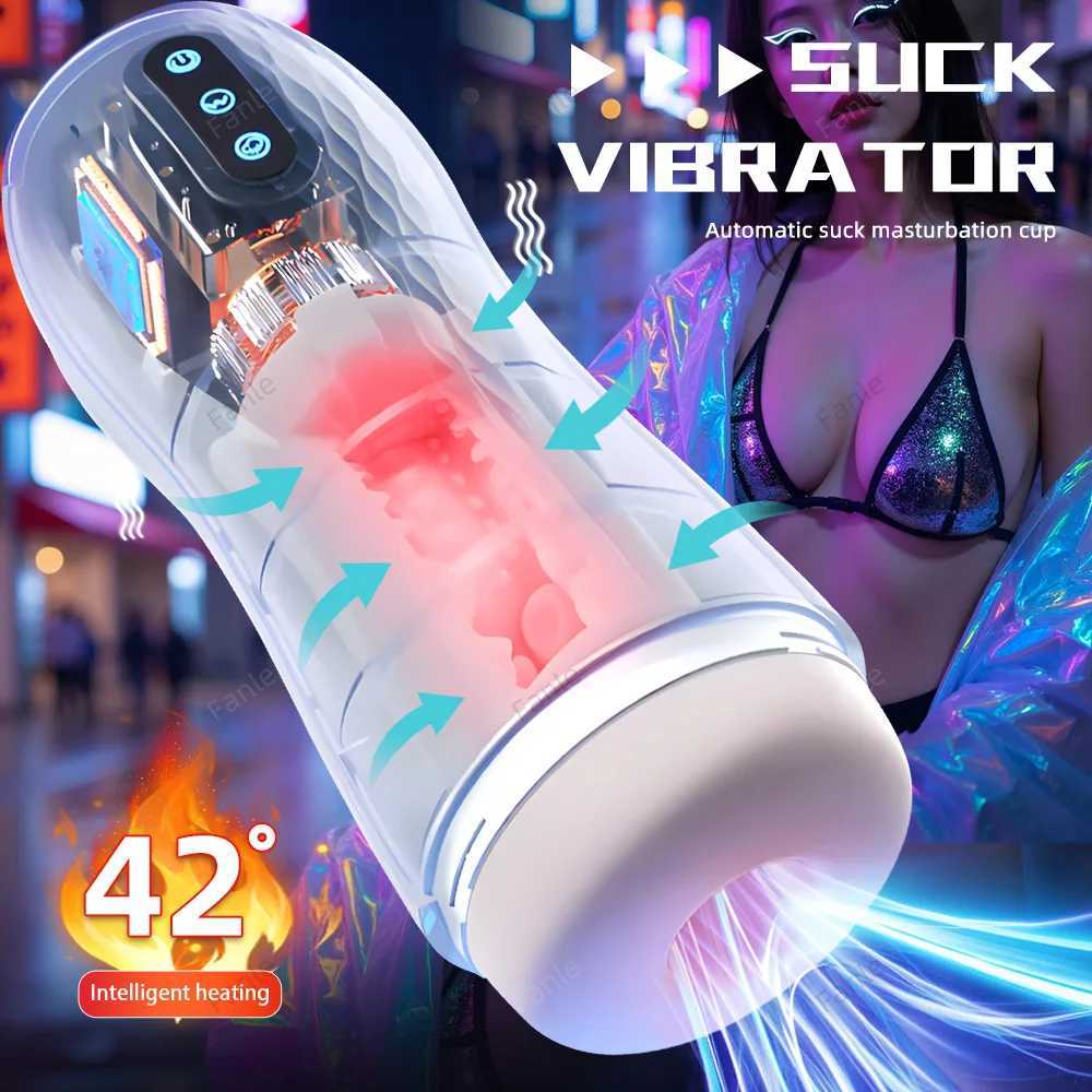 Automatic Sucking Male Masturbators Pocket Pussy Sex Toy for Men Sucking Masturbator Cup Penis Pump Heating Blowjob Machine 8+ W250621
