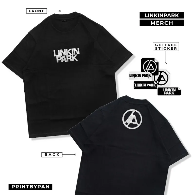 T-Shirt Merchandise LP Linkin Park Album From Zero T-shirt Men Women Oversize Band Pria Retro Vintage White