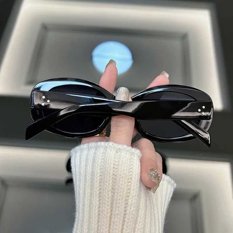 Fashion Oval Round Sunglasses Women Brand Designer Retro Sun Glasses Female Vintage Frame Mirror Outdoor Sunglasses W250621