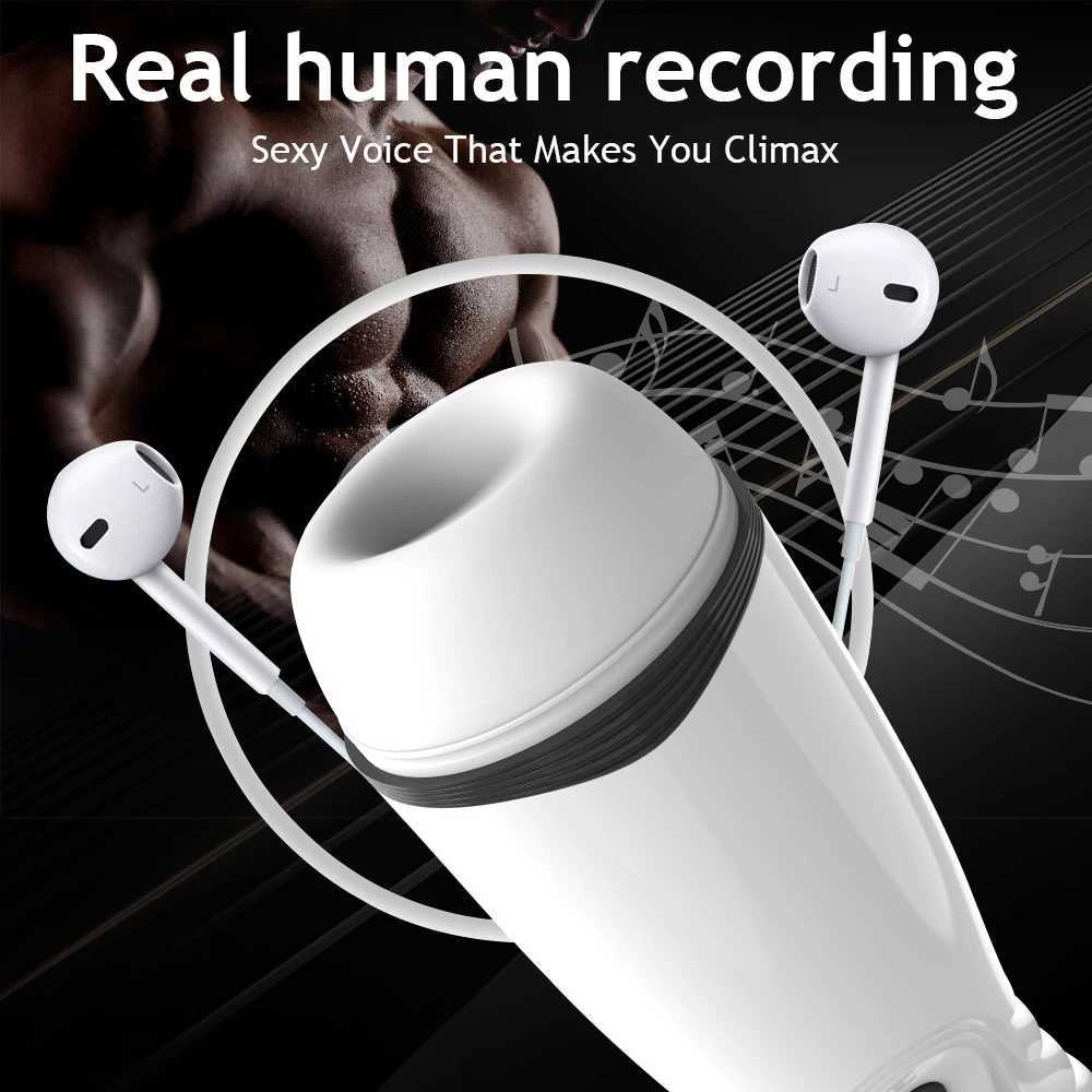 Automatic Male Masturbator Vibrating Sucking Machine Vacuum Simulation Oral Sex Delayed Ejaculation Trainer for Adult Sex Toys W250621
