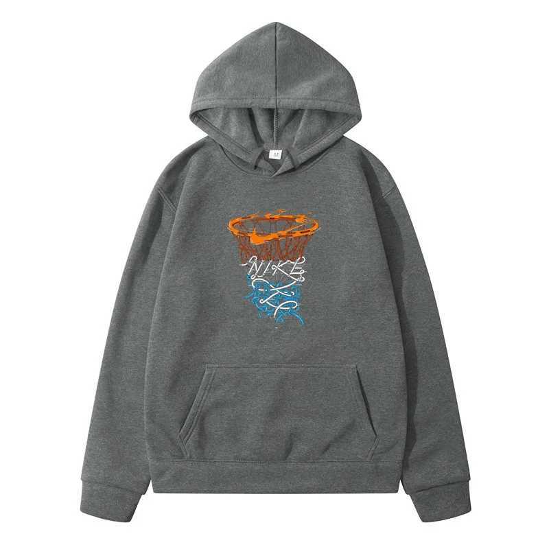Street Style Basketball Hoop Pattern Fashion Male Clothes Y2k Man Hoodie Men Mens Clothing New in Hoodies Sweatshirts CasualXJ250621