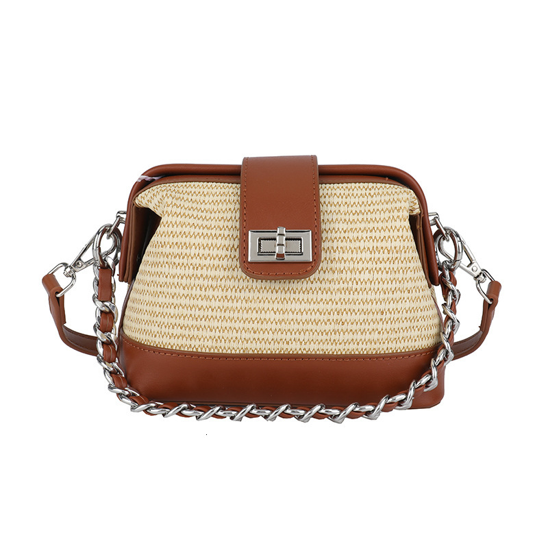 Free Shipping Designer Bag Niche Chain Women's Bag 2025 Summer New Luxury Bag Simple Fashion Lock Doctor Handbag Crossbody Small Bag
