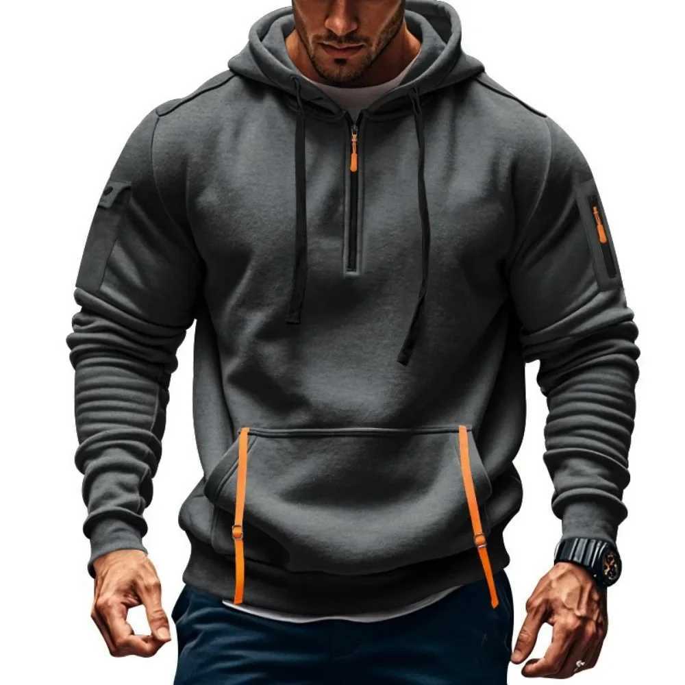 New Trendy Drop Shoulder Hooded Sweatshirt Mens Pullover Fashion Sweatshirt Casual Hoodie Jacket S-XXXL XJ250621