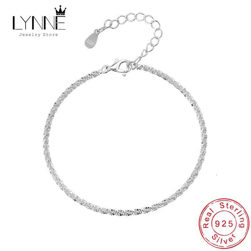 Fashion Twisted Weave Chain For Women Anklet 925 Sterling Silver Anklets Bracelet For Women Foot Jewelry Anklet On Foot 250617