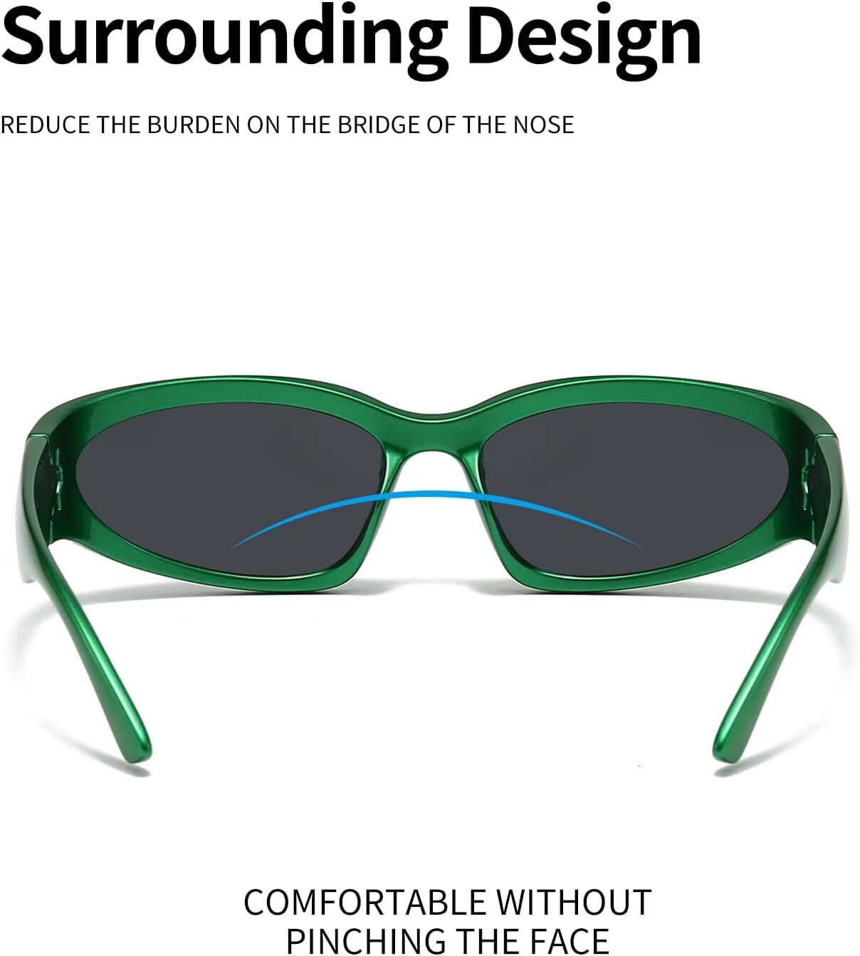 Designer sunglasses Y2K 3Pack Polarized sunglasses Wrap Around Mens Womens sunglasses Fashion Sport Shades Sun Glasses