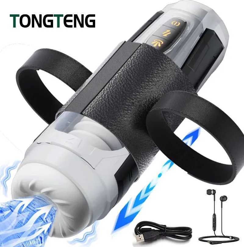 Automatic Sucking Telescopic Male Masturbator Cup Real Vagina Blowjob Machine Adult Sex Toy For Men W250621