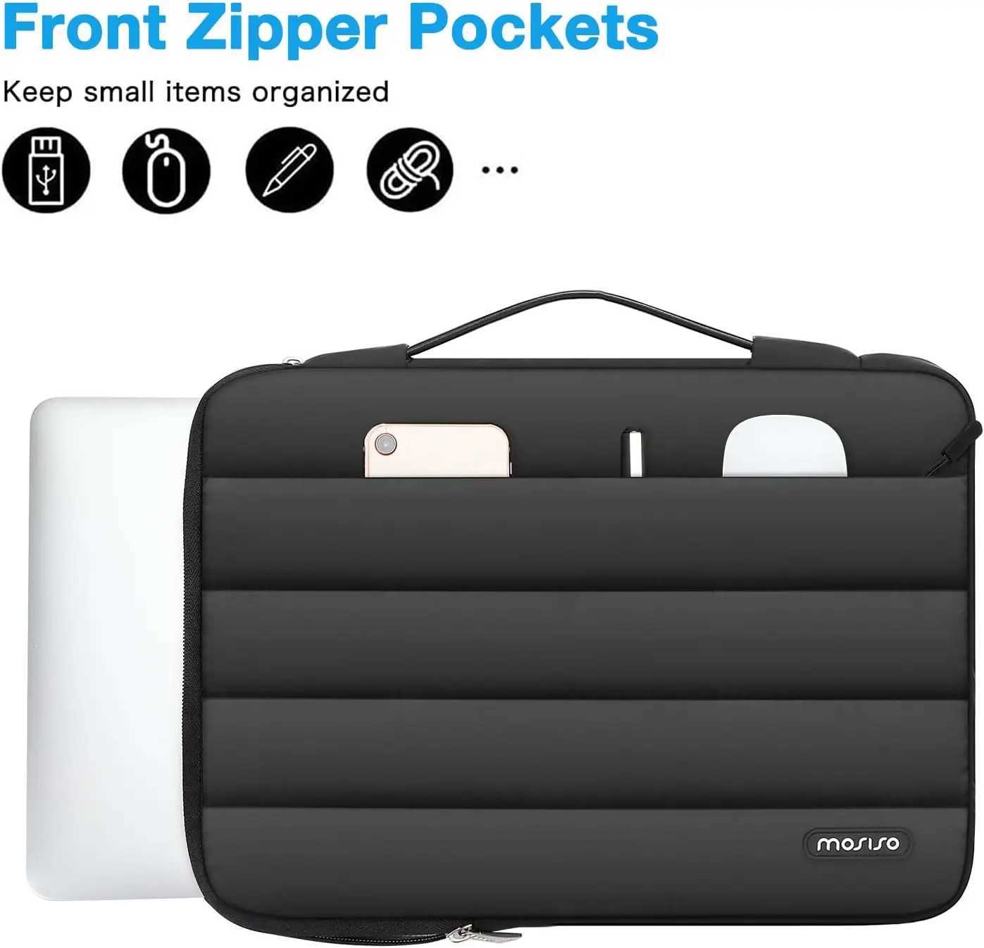 Laptop Briefcase Sleeve for MacBook Air Pro M4 M3 M2 M1 13 14 15 15.6 16 inch HP Dell Lenovo Asus Notebook Computer Bag Case Z250621