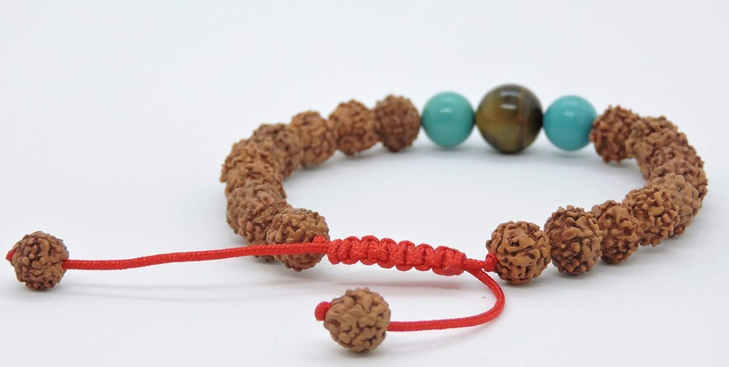Buddhist Consecration Ward Off Evil Zen Mala Rudraksha Wrist Mala Bracelet for Meditation Luxurious jewelry