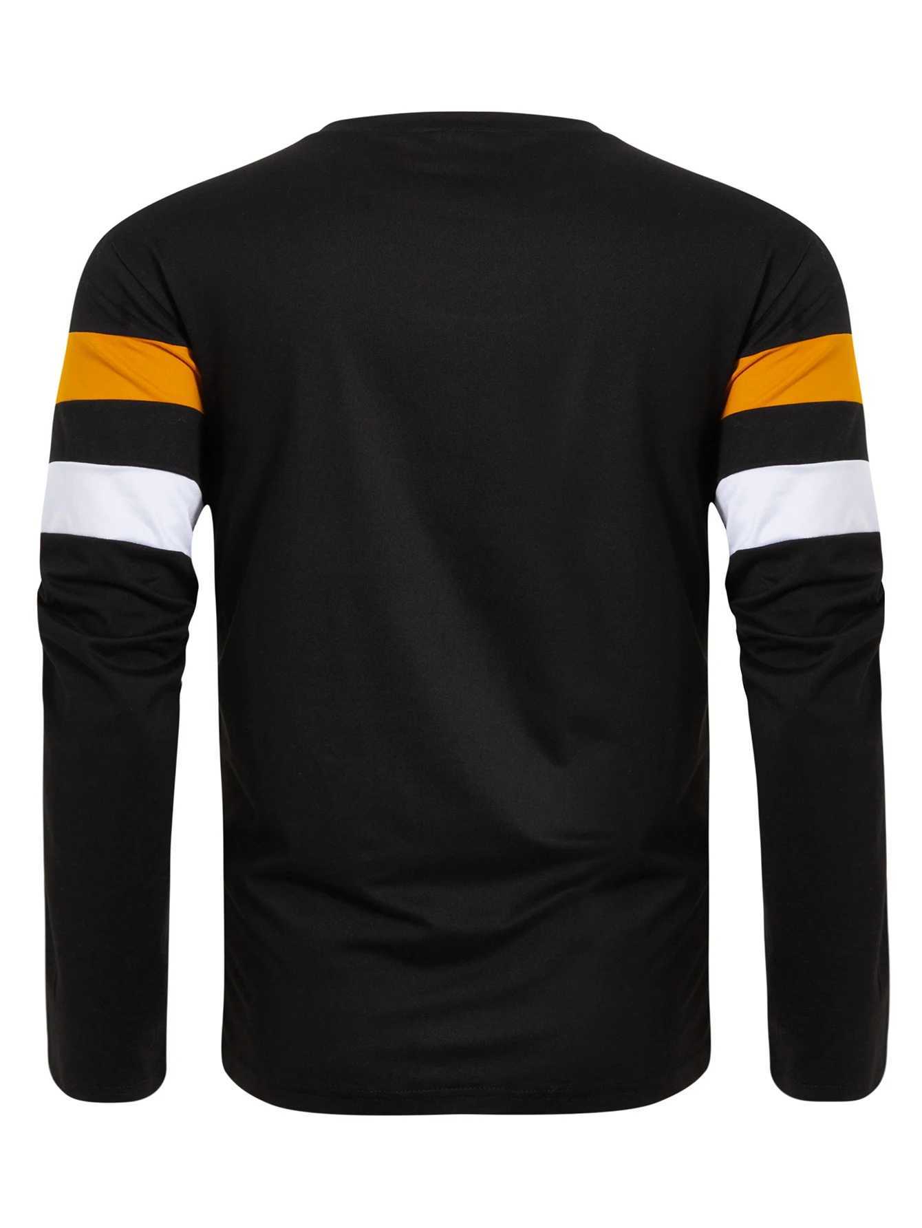 Spring Autumn Winter Mens Round Neck Long Sleeves T-shirt Casual Fashion Breathable Apparel Pullover Thermal Tops Streetwear XJ250621