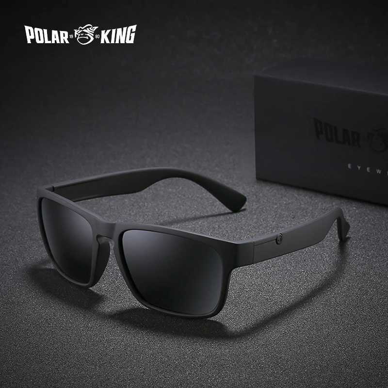 POLARKING Brand Polarized Sunglasses For Men Plastic Oculos de sol Mens Fashion Square Driving Eyewear Travel Sun Glass W250621