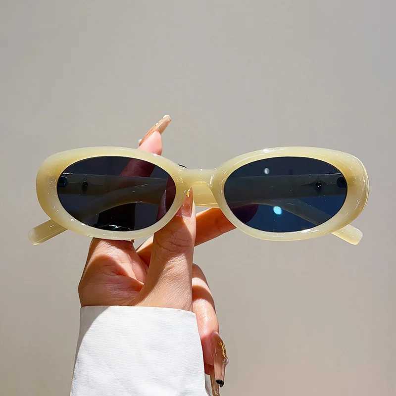 Vintage Brand Designer Oval Sunglasses Women Luxury Fashion Sun Glasses For Men Trendy Punk Luxury Rivet Star Cool Shades UV400 W250621