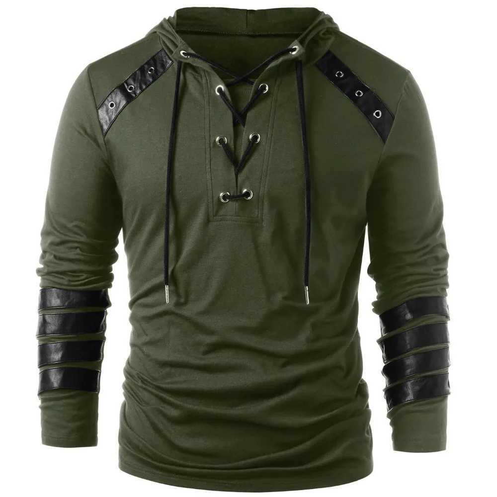 Adult Men Autumn Coat Drawstring Pullover Hoodie Oversized Long Sleeve Casual Sweatshirt XJ250621