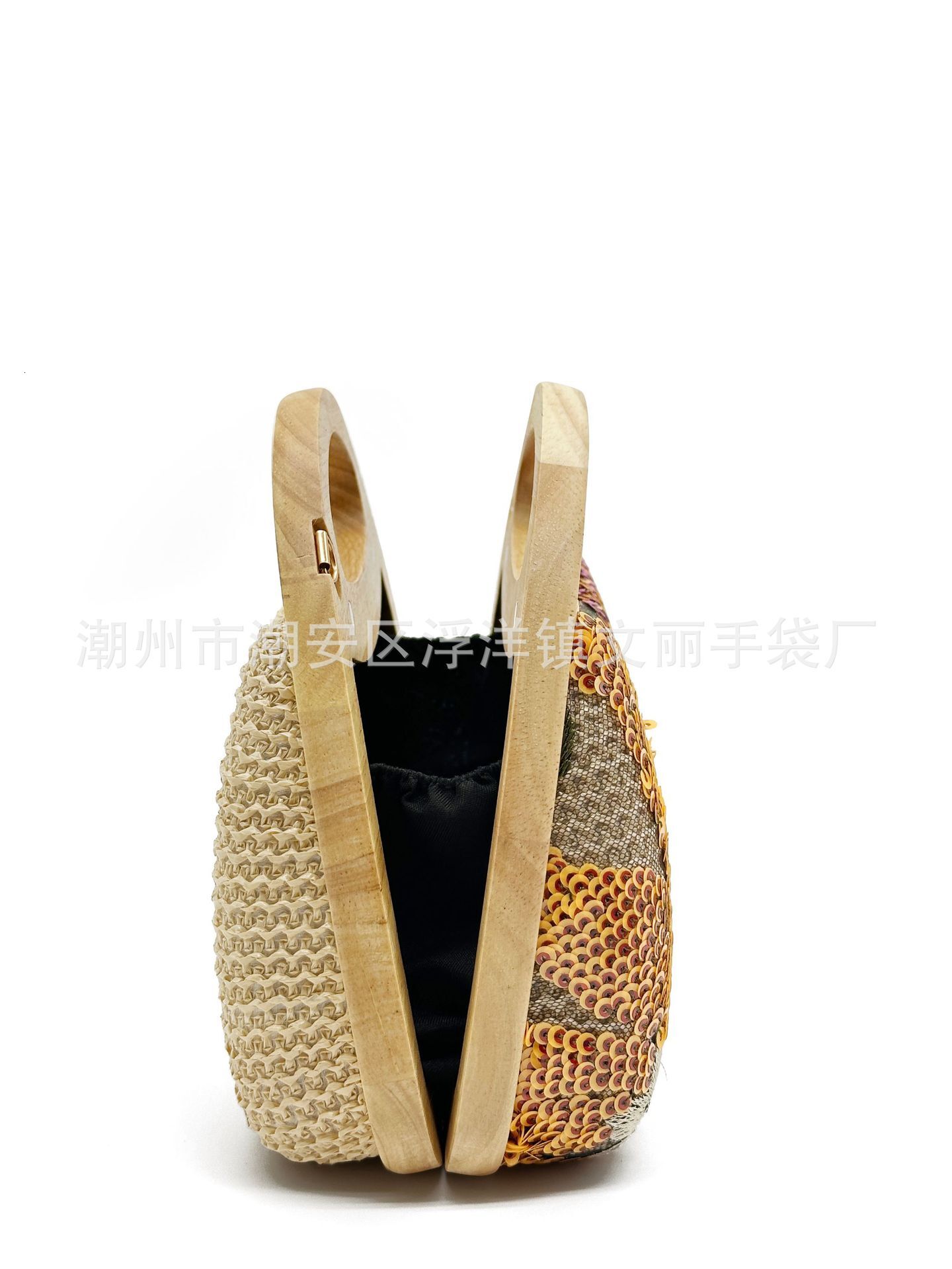 Luxury Bag Free Shipping Designer Bag New 2025 Women's Handbag Straw Woven Embroidered Sequin Bag Summer Outdoor Picnic Bag Cross-border Fashion 