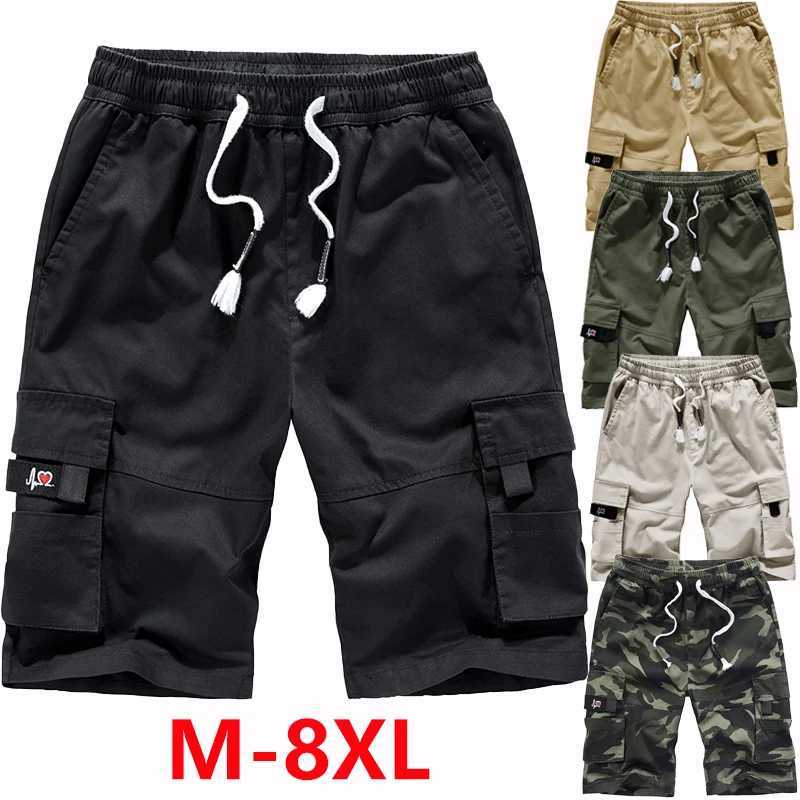Mens Workwear Shorts Trend Mens Loose Casual Work Shorts With Multiple Pockets Summer Outdoor Sports Shorts W250705
