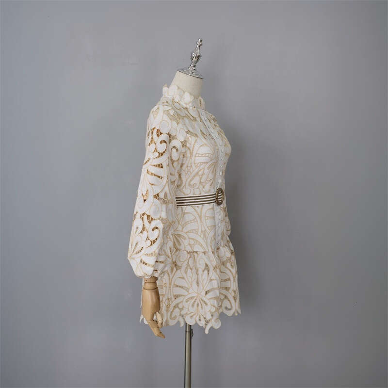 Long Dress Spring Women S Fashion Exquisite Design Celebrity Style Slim Waist White Lace Dress Belt ED Sexy Long Skirt