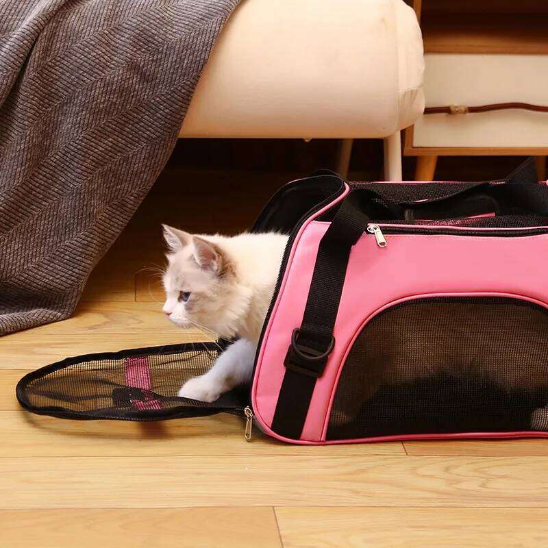 Designer Bag Cat Portable Dog Mesh Breathable Carrier Bags For Small Dogs Foldable Cats Travel Pet Bag Handbag