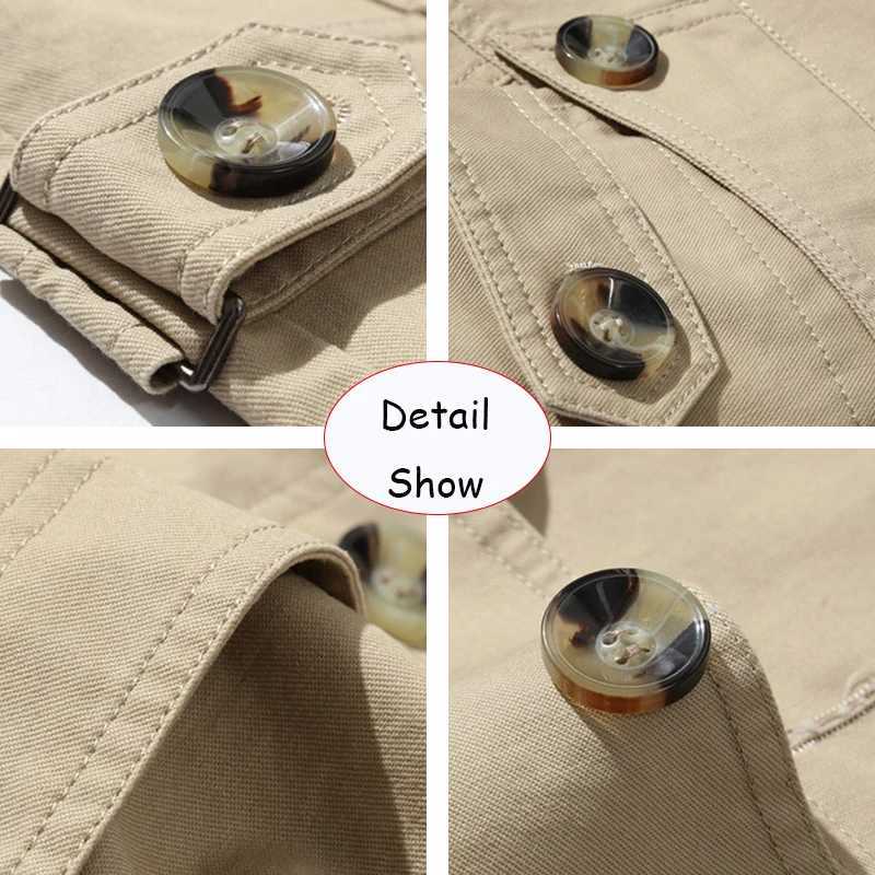 2024 Men Spring Business Solid Color Cotton Lapel Jacket Men Autumn Comfortable Outdoors Casual Fashion Windproof Jacket Male XJ250621