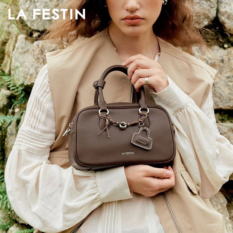LA FESTIN Original Handbag Women 2025 Fashion n Leather Shoulder Bag Bag Female Crossbody Bag 250617