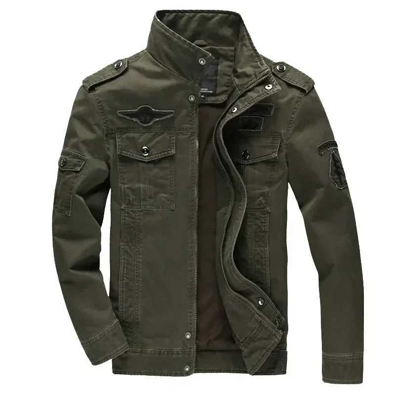 Army Military Tactical Coats Slim Outerwear Windbreaker Tooling Jackets Autumn Spring Casual Male Baseball Mens Bomber Jacket XJ250621