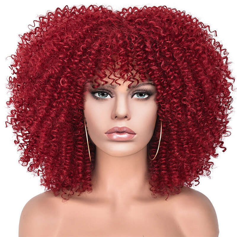 New Short For Women, Small Curly Hair, Explosive Wig, Wigs Rose Net Synthetic Fiber Wig