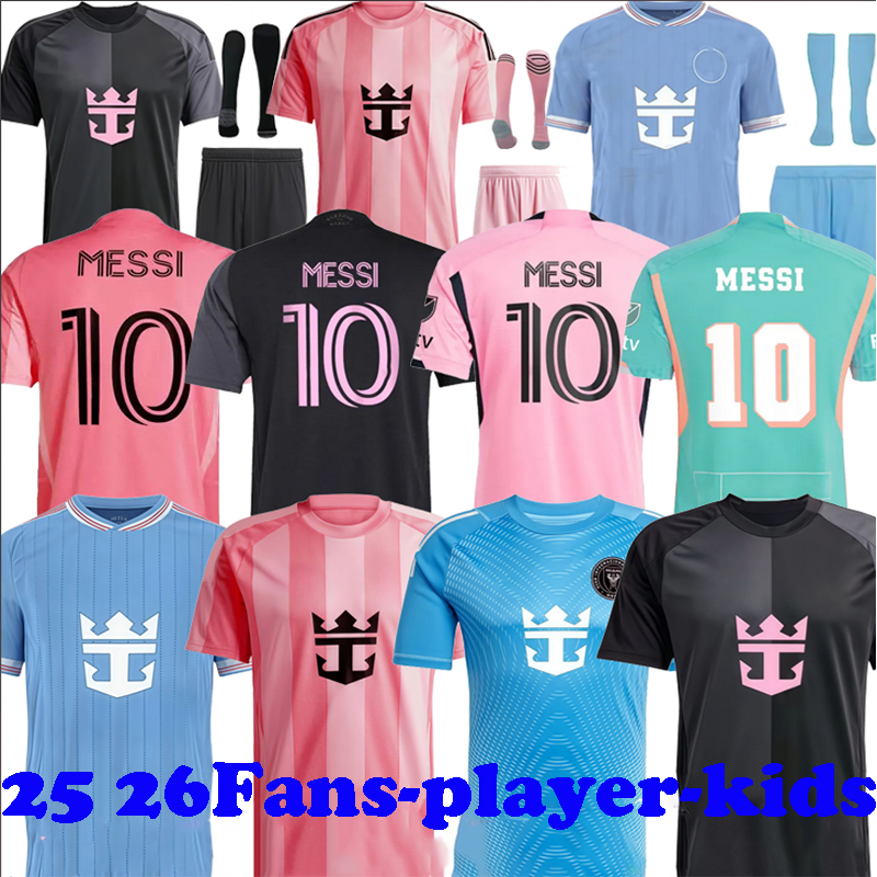 25 26 Miamis MESSIS Soccer JerseysSUAREZ Football Shirt 2024 2025 2026 HIGUAIN TRAPP PELLEGRINI Martinez FC CARRANZA PIREZ MORGAN men kids Kit Fans Player25 26