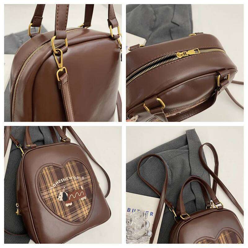 Fashionable Design Women's Backpacks Cute Japanese Ita Girls Trendy Patchwork Shoulder Bag For Women Delicate Handbag