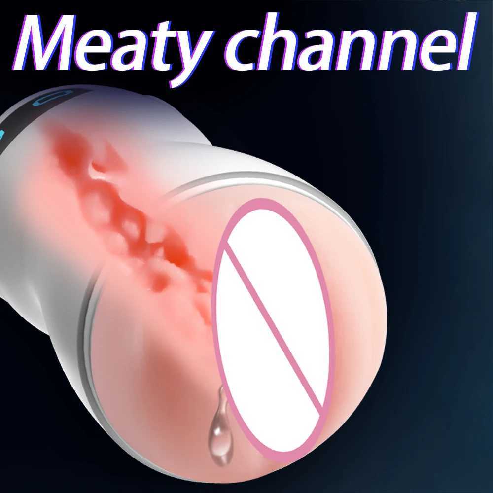 Realistic Vagina Sex Toys Scrotum Stimulator Safe Silicone Vaginal Male Masturbator Soft Pocket Pussy Male Blowjob Cup Sex Toys W250621