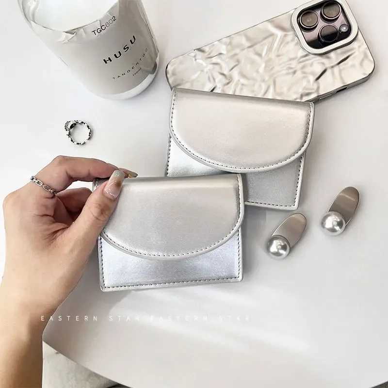 Dopamine Color Korean Card Bag Women Short Wallet Coin Purse Multi Functional Large Capacity Wallet Card Holder ID Card Holder Z250621