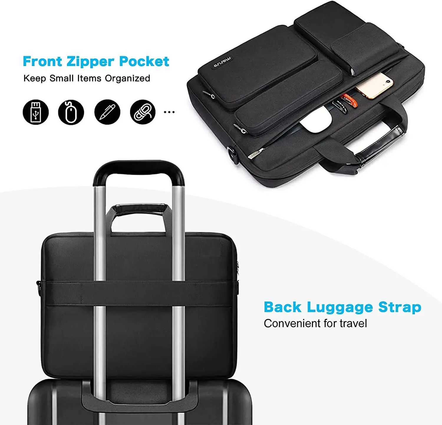 Laptop Bag 13 14 15 16 17 inch for 2025 Macbook Air Pro 13.3 M1 M2 M3 Cover Case 2023 Notebook Shoulder Handbag Briefcase Sleeve Z250621