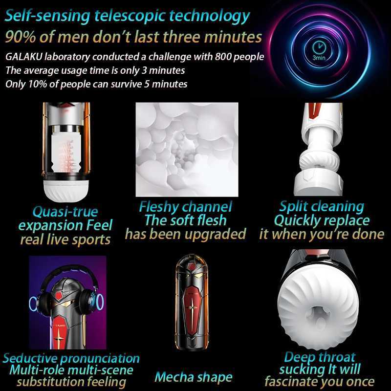 2024 New Bluetooth Mecha Automatic Oral Vagina Male Masturbator Blowjob Pussy Sex Machine APP Masturbation Cup Sex Toys for Men W250621