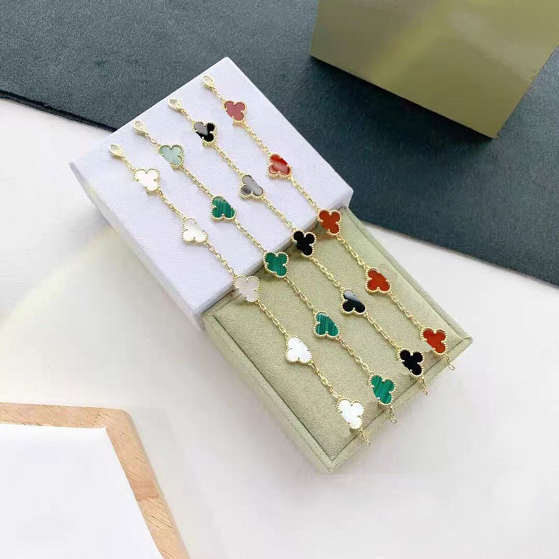 Designer Bracelets Luxury Clover Bracelet High Quality Flower Bracelet Women Adjustable Bracelets Multiple Colors Casual Party Favors Jewelry