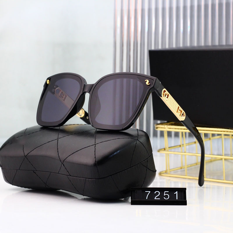 Luxury designer sunglasses Women square frame sunglasses Unisex Designer Skeleton letters Beach Sun Glasses Retro Frame Luxury Design UV400 With Box