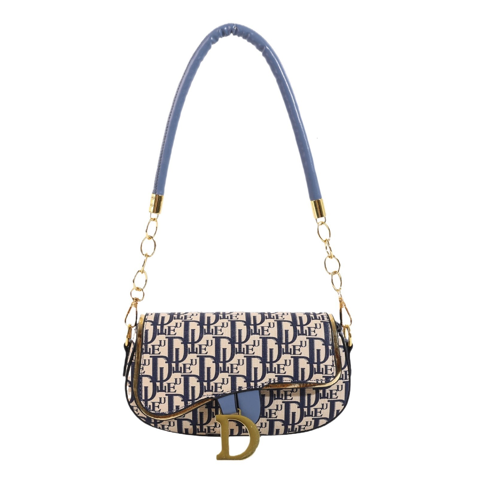 Free Shipping Designer Bag Luxury Bag Saddle Bag Women's New Fashionable Multifunctional High-end Armpit Bag Single Shoulder Crossbody Bag