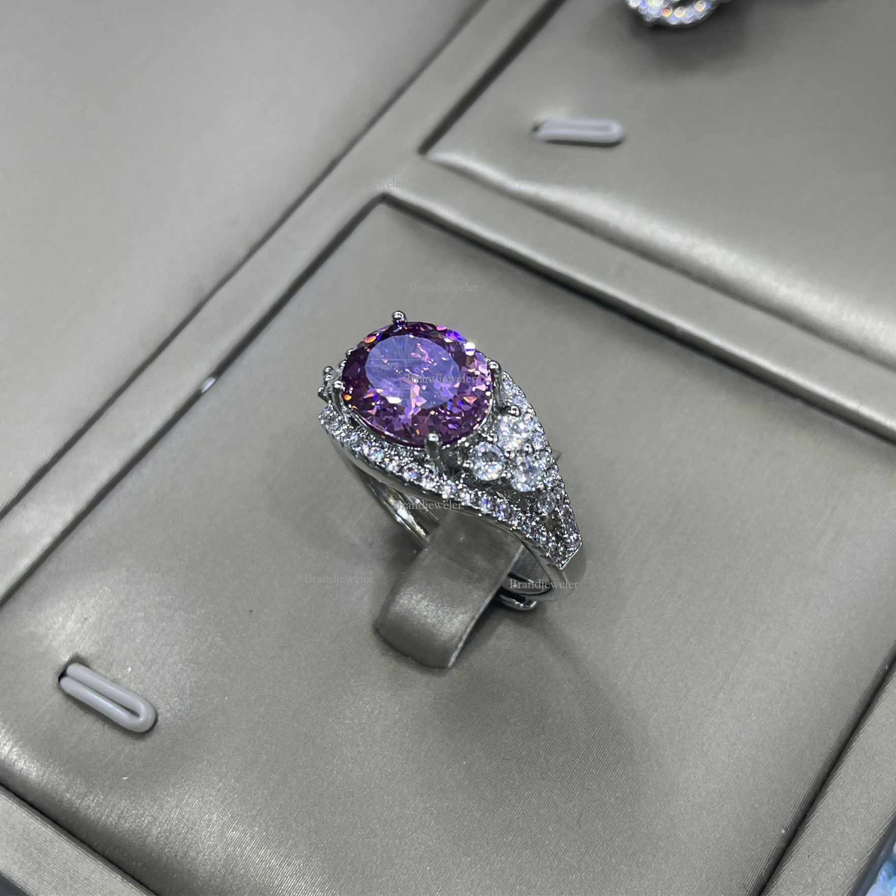 Cover Free Delivery 25 Designer Necklace New Model Starry Sky Cut Dried Rose Three-piece Set Full Diamond Luxurious Open Ring For Women Elegant Pendan