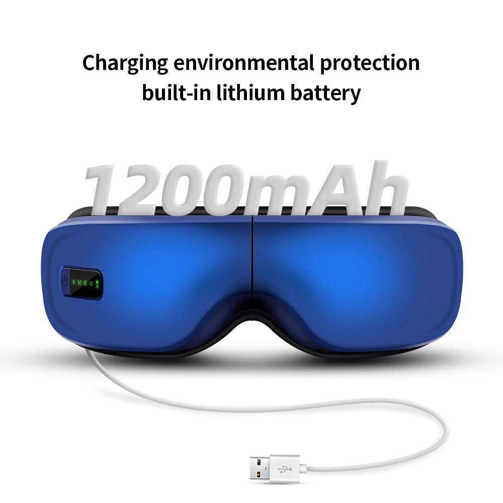 Electric Bluetooth Therapy Massager Music Massage SPA Collapsible Air Pressure Heating Eye Fatigue Relieve Rechargeable