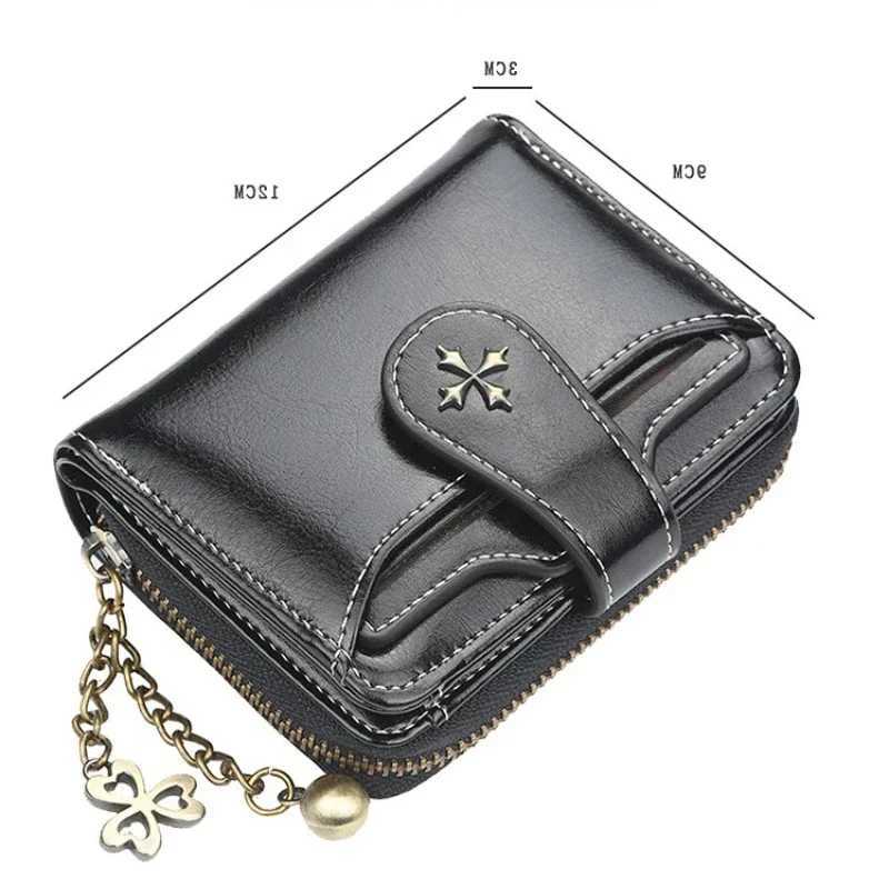 Women Wallets and Purses PU Leather Money Bag Female Short Hasp Purse Small Coin Card Holders Blue Red Clutch New Women Wallet Z250621
