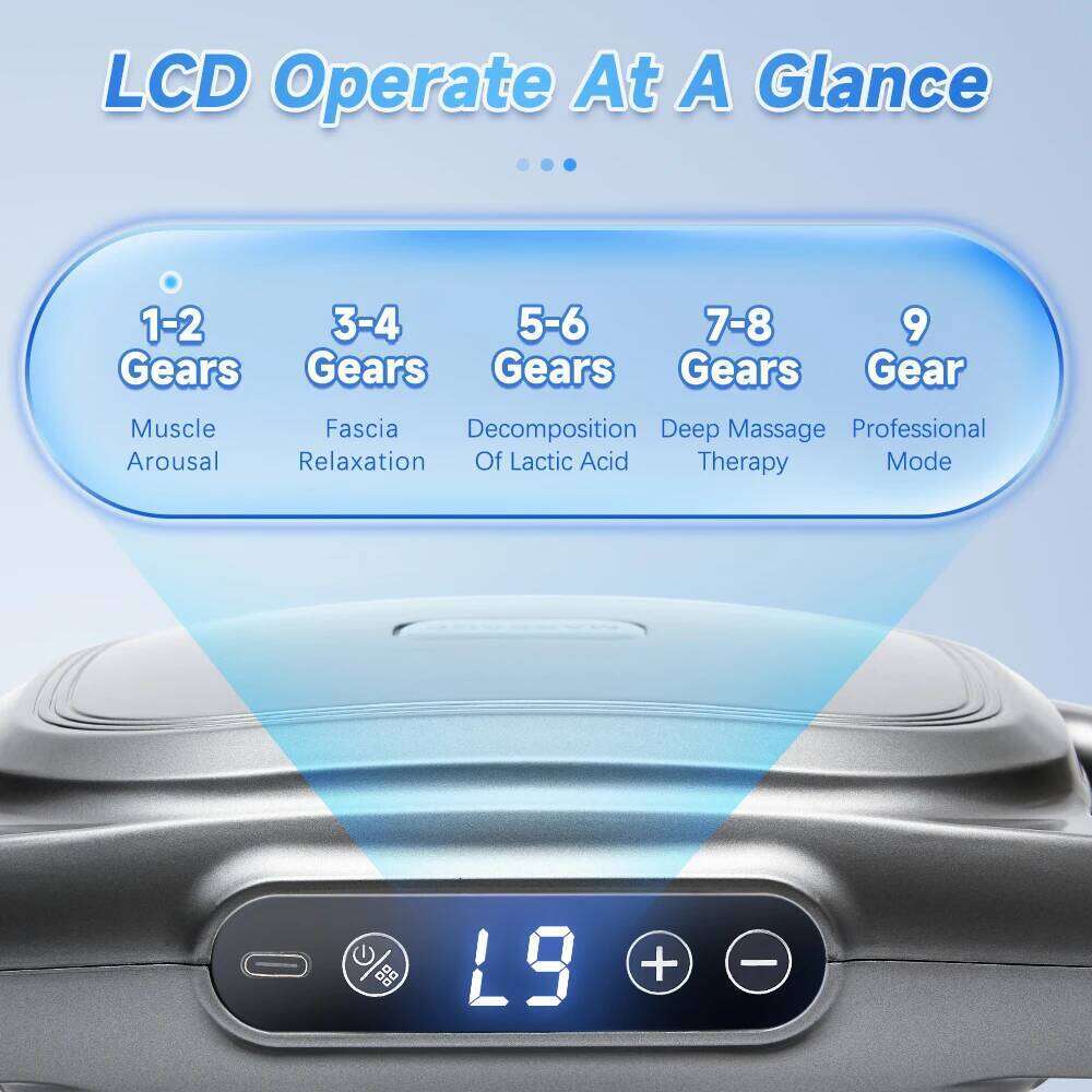 6 Heads Electric Fascia Massager Handheld Muscle Relaxation Professional Vibration Body Neck Massage Gun Relief Pain