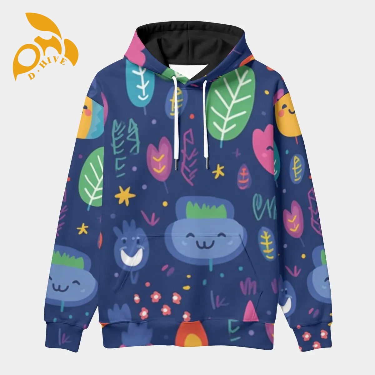 Free Shipping of customized All-Over Print Men's Thicken Pullover Hoodie with exquisite patterns comfortable breathable Warm comfortable Soft hig