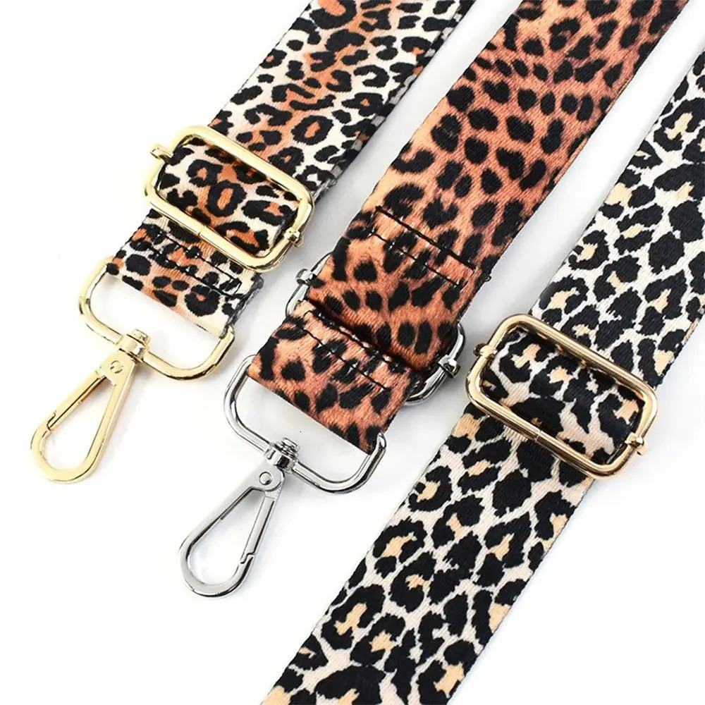 High Quality Replacement Leopard Print Bag Strap Adjustable Handbag Belt Wide Shoulder Bag Strap Bag Strap Bag Accessories 250617