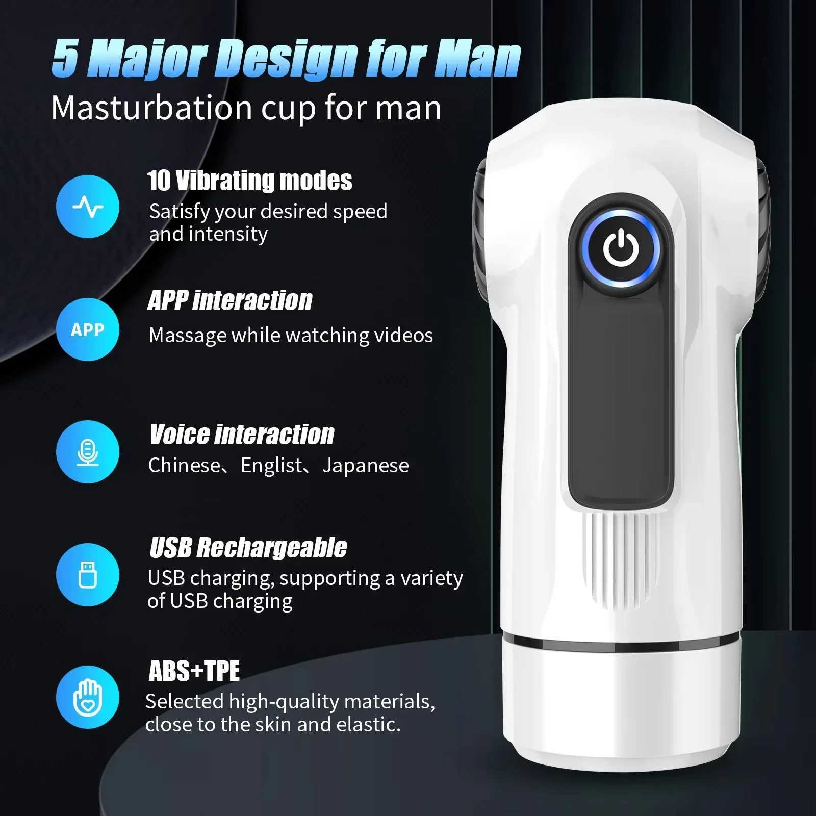 KUSHOR Automatic Sucking Male Masturbators Blowjob Machine Masturbation Cup Pocket Pussy Penis Pump Adult Sex Toys for Men 8 W250621