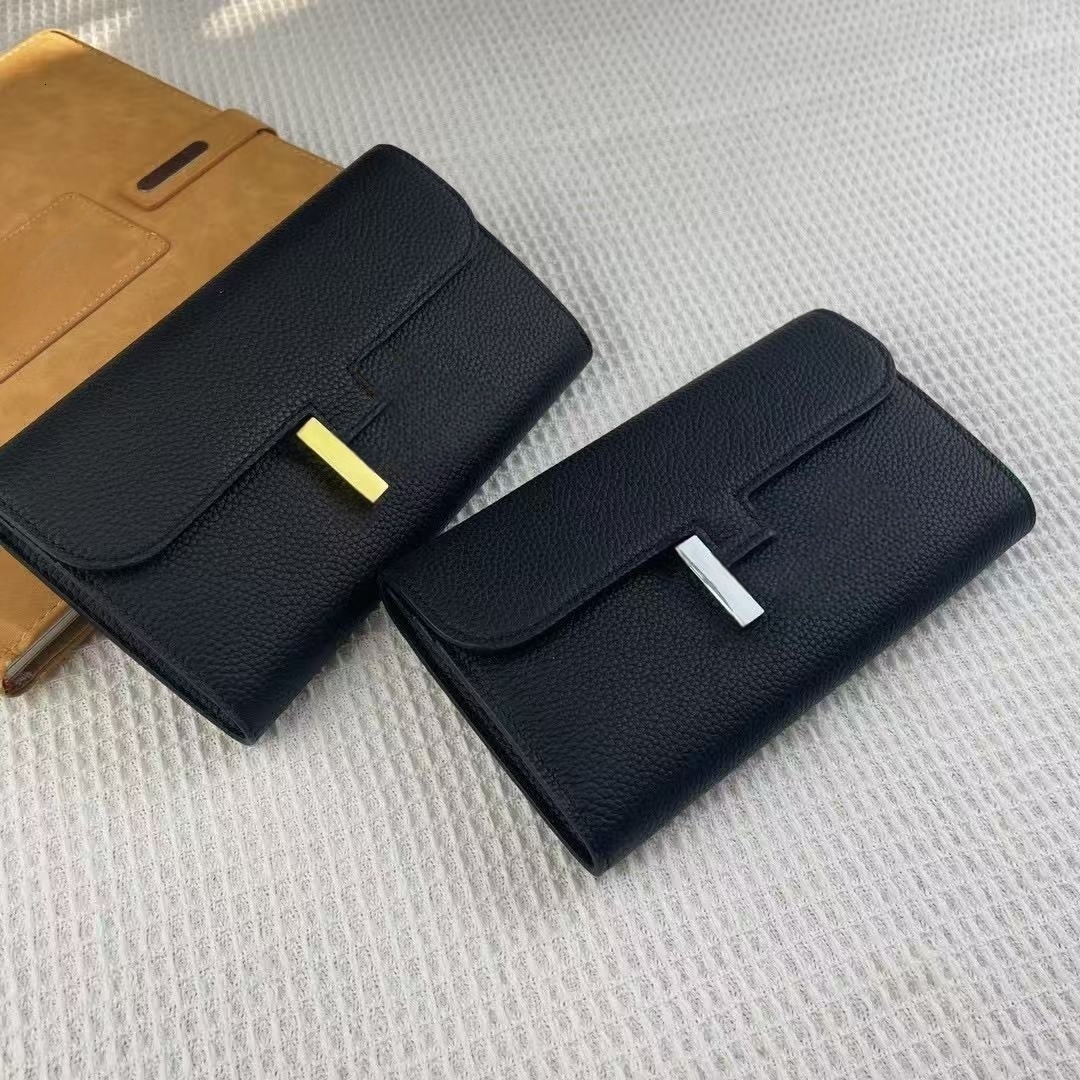 Designer wallet New Crocodile Pattern Cowhide Embossed Kangkang Metal Lock Retro Tofu purse Multifunctional Womens Wallet Clutch Genuine Leather Mobile phone bag