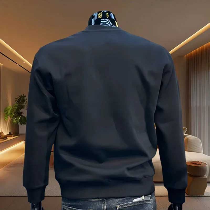 Spring Autumn New Mens Hoodies Casual Sweatshirts Men Hoodies O-Neck Pullover Streetwear Solid Tops Fashion Men Hoodies XJ250621